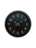 Siyah Standart 40 Cm Metal Dekoratif Duvar Saati - Görsel 4