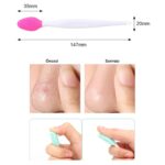 BUFFER® 2 Adet Dudak Fırçası Peeling Etkili Gözenek  Siyah Nokta Temizleyici Akne Giderici Çift Yönl - Görsel 3