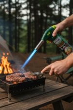 BUFFER® Outdoor Kamp, Piknik ve Tamir İşleri İçin Kamp Gazı Seti – Taşınabilir Pürmüz Alev Tabancası ve Yüksek Performanslı Gaz Kartuşu - Görsel 6