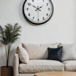 40 cm Siyah Metal Standart Duvar Saati