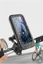 Motosiklet Bisiklet Su Geçirmez Manyetik Telefon Tutucu Gidon Navigasyon Kılıfı