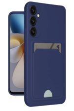 Mey İthalat®  Samsung Galaxy A55 5G Kılıf Kelvin Kartvizitli Silikon - Lacivert