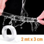 BUFFER® Ultra Güçlü Çift Taraflı 2 mt x 3 cm Çift Taraflı Nano Bant - Görsel 5