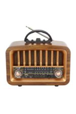 BUFFER®  Taşınabilir USB İle Şarj Olabilen Klasik AM /FM/SW Transistör Retro Tipi Klasik Radyo - Görsel 2