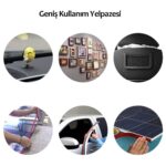 BUFFER® 2 Metre Güçlü Yapışkanlı Çift Taraflı Slikon Pratik Şeffaf Bant - Görsel 4