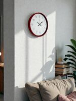 36 Cm Standart Kırmızı Duvar Saati - Görsel 3
