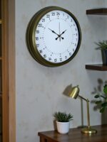 40 Cm Eskitme Metal 24 Saat Göstergeli Özel Tasarım Duvar Saati - Görsel 2