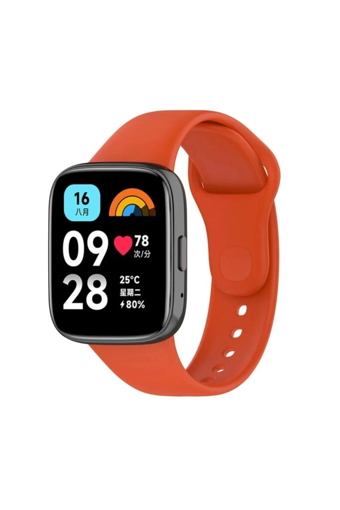 Mey İthalat®   Redmi Watch 3 Active Klasik Kordon - Turuncu