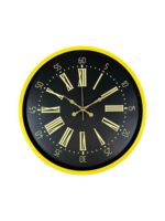 36 Cm Sarı Modern Duvar Saati - Görsel 4