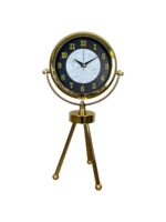 Golden Marble Üç Ayaklı Metal Masa Saati - Görsel 4