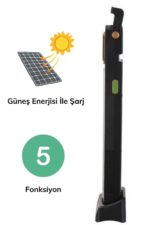 BUFFER® 5 Fonksiyonlu Güneş Enerjisi İle Şarj Olabilen 48 Ledli Işıldak,Aydınlatma PR-3838 - Görsel 4