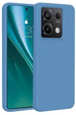 Mey İthalat®   Redmi Note 13 Pro 5G Kılıf First Silikon - Mavi
