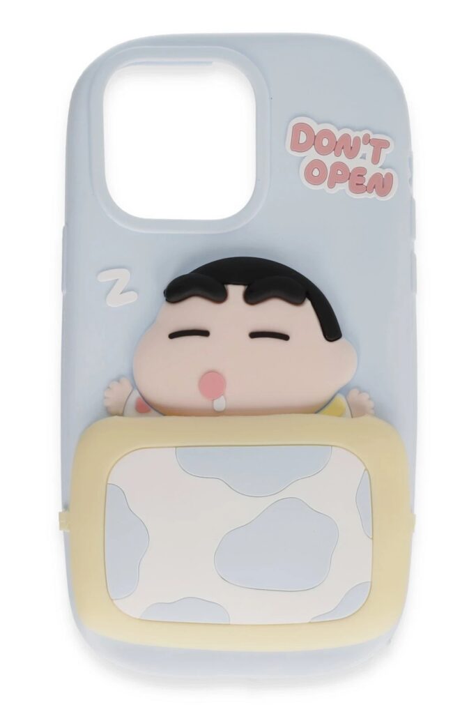 Mey İthalat®  iPhone 15 Pro Kılıf Poky Karakter Silikon Kapak - Desen 3