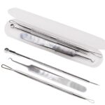 BUFFER® Paslanmaz Çelik Siyah Nokta Sivilce ve Akne Temizleyici Set 3lü Kit