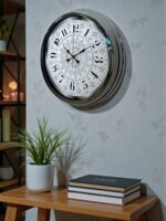 Asil Motif Krom 40 Cm Metal Duvar Saati - Görsel 2