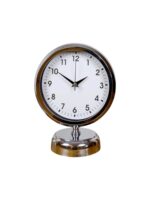 Noble Time 25 x 20 Cm Metal Krom Masa Saati - Görsel 4