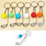 BUFFER® Gerçekçi Golf Tasarımlı Şık Anahtarlık Kolye Çanta Süsü Golf Keychain - Görsel 4
