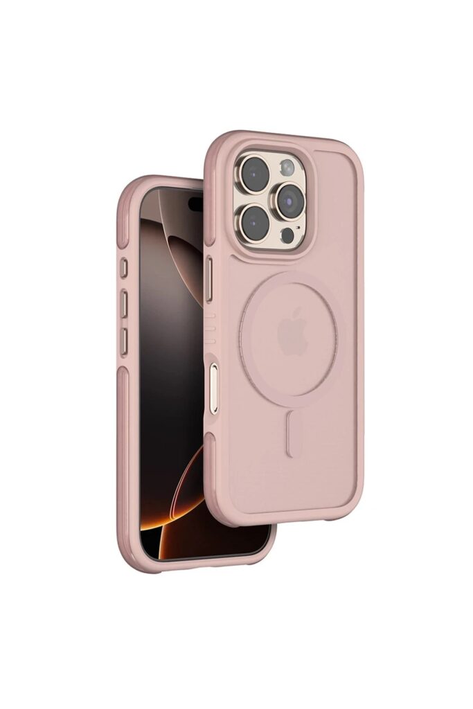 Mey İthalat®  iPhone 16 Pro Max Orbit Magsafe Kapak - Rose Gold