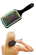 BUFFER® Saç Açıcı Pratik Renkli Uçlu Plastik Saç Fırçası Tarağı Ergonomik Tarak - Görsel 6