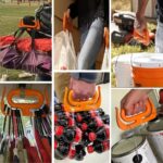 "BUFFER® Ergonomik Poşet Taşıma Aparatı – Ağır Yük Taşıyıcı Tutacak, Elden Kesme Yapmayan Kolay Taşıma Kancası, Market ve Alışveriş Çantası Taşıyıcısı - Görsel 4