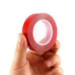 BUFFER® 2 Metre Güçlü Yapışkanlı Çift Taraflı Slikon Pratik Şeffaf Bant - Görsel 2