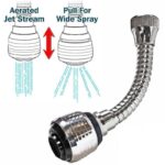 BUFFER® Turbo Flex 2 Aşamalı Plastik Esnek Musluk Başlığı Pratik Tak Kullan - Görsel 2