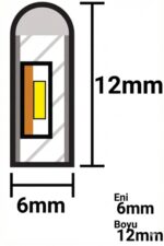 5 METRE Esnek Neon LED Şerit - 12V Dekoratif Ambiyans Aydınlatması TAK ÇALIŞTIR - Görsel 4