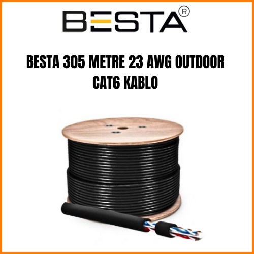 305 METRE 23 AWG OUTDOOR CAT6 KABLO