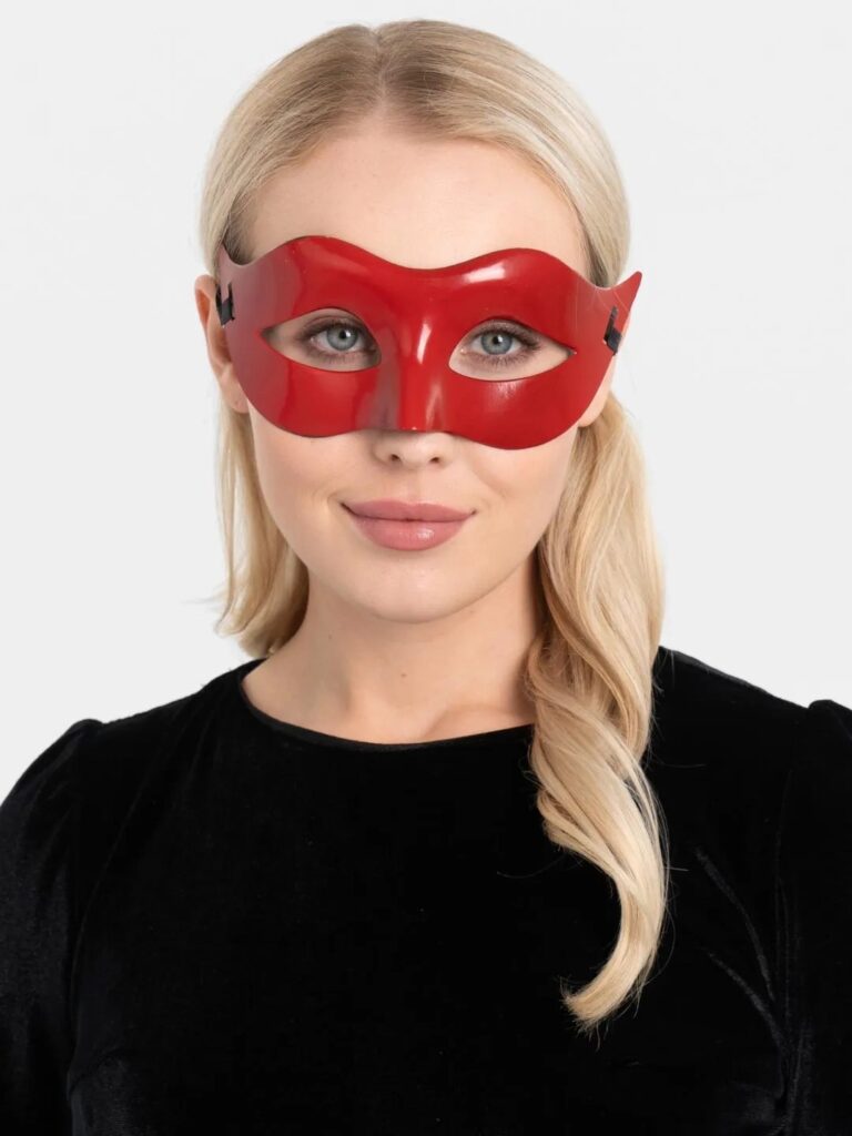 Mey İthalat® Kırmızı Renk Masquerade Kostüm Partisi Venedik Balo Maskesi