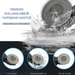 BUFFER® 360 Derece Dönen Torpido Üstü Uzunluk Ayarlamalı Vantuzlu Teleskopik Araç Telefon Tutucu - Görsel 6