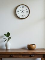 36 Cm Kahverengi Modern Dekoratif Duvar Saati