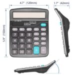 BUFFER® Standart Fonksiyonlu 12 Haneli Geniş LCD Ekran,Pill Masaüstü Hesap Makinesi - Görsel 5