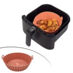 BUFFER® Renkli Isıya Dayanıklı Yıkanılabilir Silikon Fırın Ve Airfryer Yuvarlak Model Pişirme Matı 20 Cm