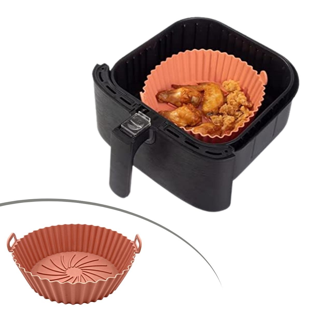 BUFFER® Renkli Isıya Dayanıklı Yıkanılabilir Silikon Fırın Ve Airfryer Yuvarlak Model Pişirme Matı 20 Cm BUFFER® Renkli Isıya Dayanıklı Yıkanılabilir Silikon Fırın Ve Airfryer Yuvarlak Model Pişirme Matı 20 Cm