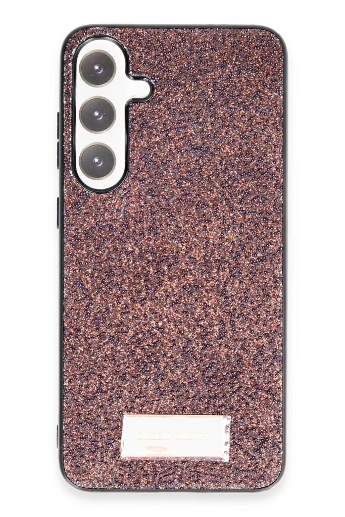 Mey İthalat®  Samsung Galaxy S24 Bright Simli Kapak - Derin Mor