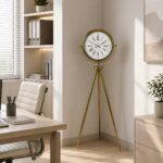 Aura Gold Tripod Ayaklı Dekoratif Saat