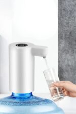 BUFFER®  Usb ile Şarj Olabilen Beyaz Damacana Pompası 1200 mA - Görsel 6