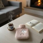 Hello Everyone Yazılı Kurdeleli Pembe Peluş Sıcak Su Torbası 1 Lt – Yumuşak Kılıf, Uzun Süre Sıcak Tutan Termal Su Torbası - Görsel 5