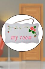 BUFFER® Decotown My Room Benim Odam Dekoratif Çiçek Desenli Kapı Askısı - Görsel 2