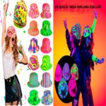 Mey İthalat® Farklı Desenlerde Plastik Neon UV Işık Parti Şapkası 1 Adet