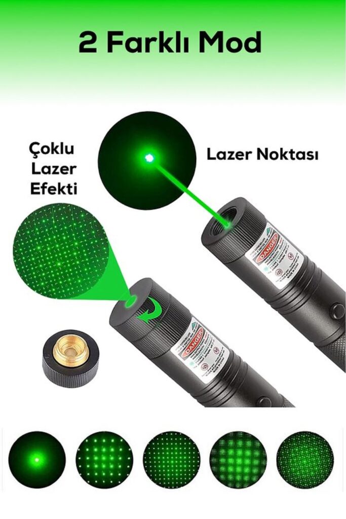 ULTRA güçlü Yeşil Şarjlı Lazer Pil Anahtar - Uzun Menzilli