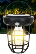 BUFFER® Solar Kamp Feneri – Güneş Enerjili, Otomatik Şarj ve Gece Işığı, Taşınabilir ve Asılabilir LED Dış Mekan Lamba - Görsel 6