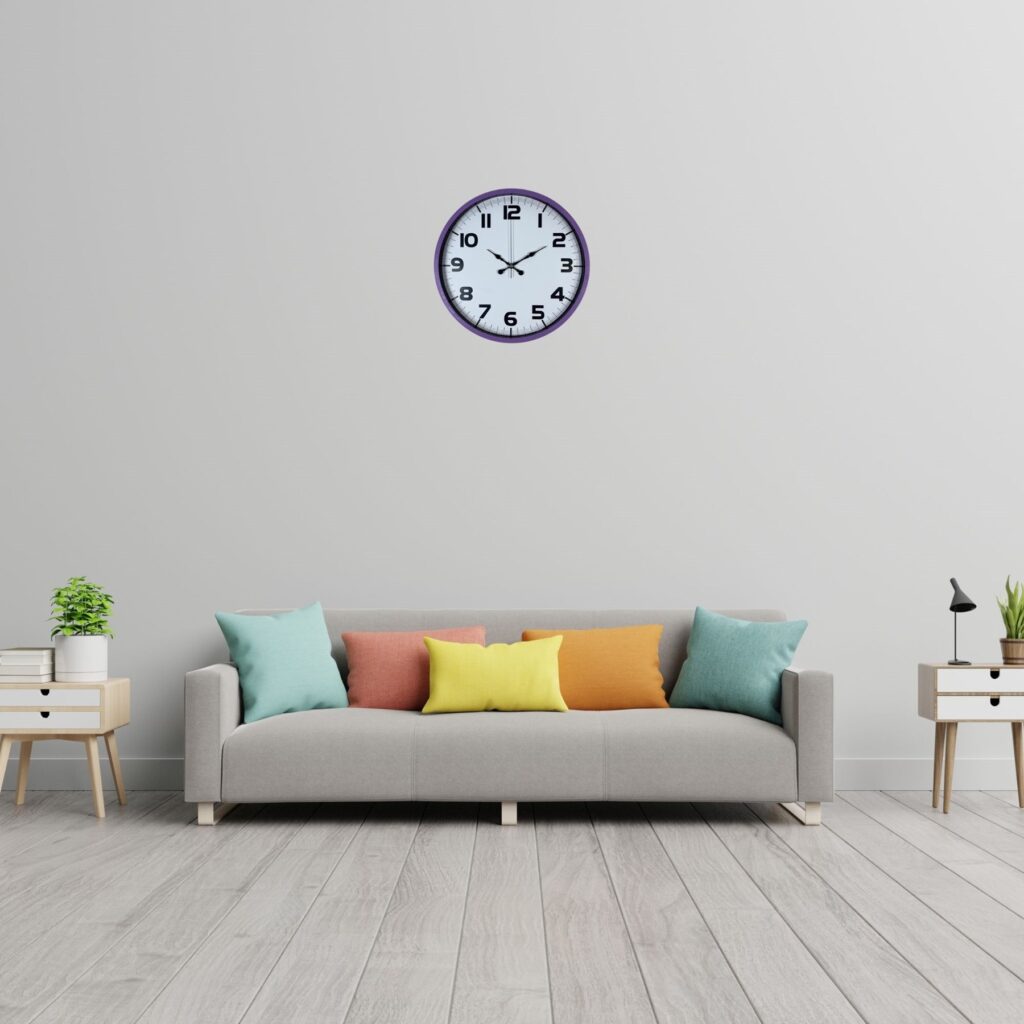 Violet Mor 36 Cm Standart Duvar Saati