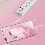 BUFFER® Cep Tipi Telefon Tutuculu Makaralı Uzayıp Kısalabilen 3'ü 1 Arada USB Şarj Kablosu - Görsel 4