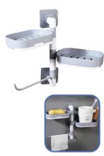 BUFFER® Çoklu Sabun Tutucu Fonksiyonel Banyo Sabunluk - Görsel 5