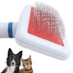 BUFFER® Paslanmaz Evcil Hayvan Kedi Köpek Tüy Tarama Toplama Fırçası Kolay Temizlenir Bakım Aleti - Görsel 6