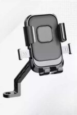 BUFFER® Motor,Motosiklet,Bisiklet ,Scooter İçin 360 Derece Dönebilen Dikiz Aynası Versiyonu Telefon Tutucu Aparat - Görsel 7