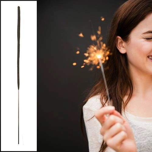 Mey İthalat® Uzun Tel Maytap Pasta Maytabı Kına Gecesi Bekarlığa Veda Maytap 40 cm 5 Adet