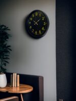 36 Cm Siyah Standart Duvar Saati - Görsel 3