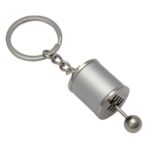 BUFFER® Hareketli Araba Vites Anahtarlık Altı Hız Manuel Vites Dişli Shifter Topuzu Metal Anahtarlık - Görsel 6